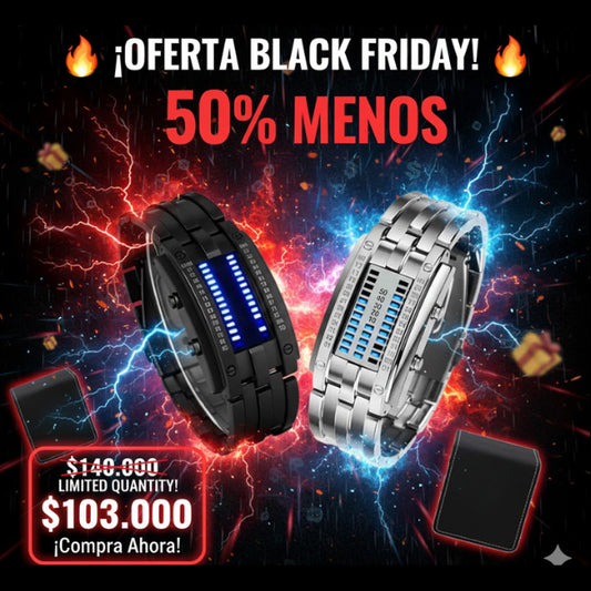TRANSFORMA TU ESTILO RELOJ BINARIO LED